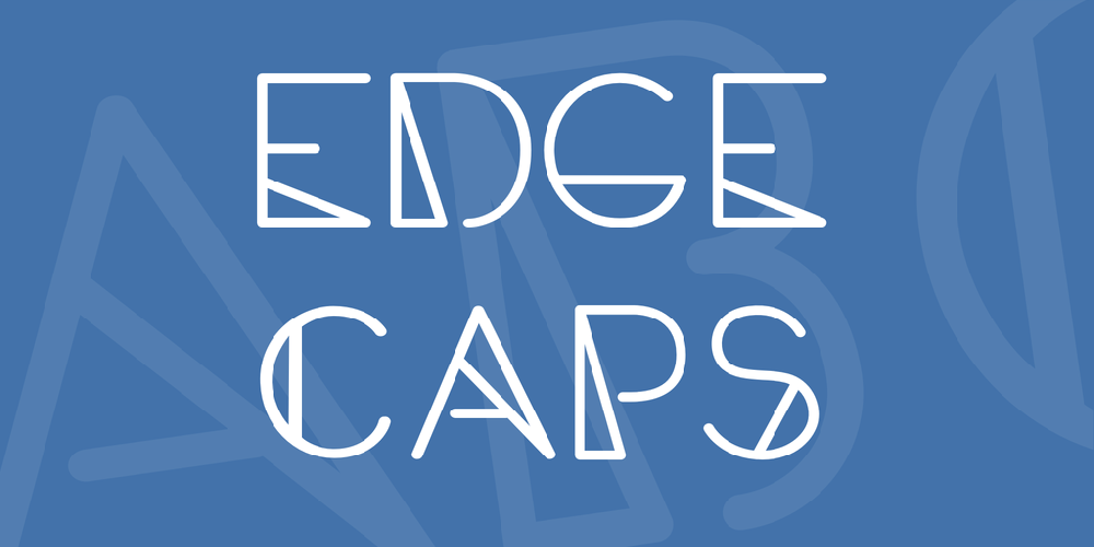 Download Edge Caps font | dafonttop.com