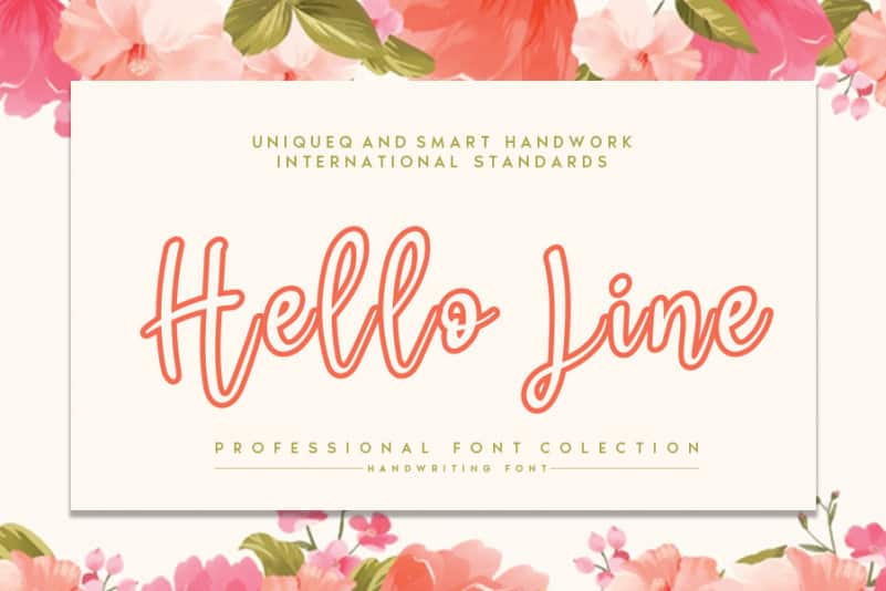 Hello Line Download Hello Line font | dafonttop.com