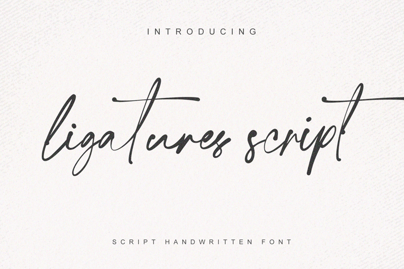 Download ligatures-script font | dafonttop.com