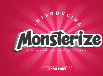 Download Monsterize Italic font | dafonttop.com