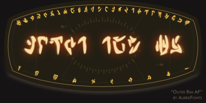 Download Outer Rim AF font | dafonttop.com