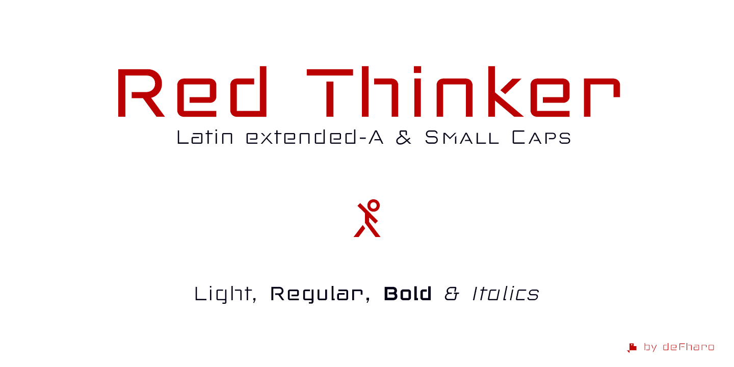 Download Red Thinker Light font | dafonttop.com