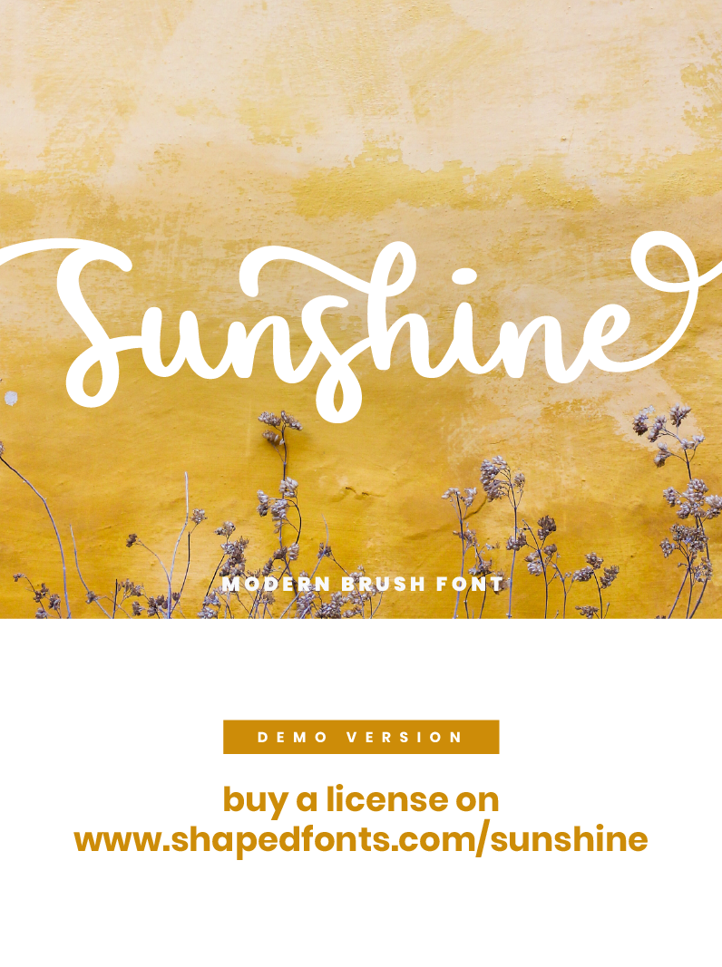 Download Sunshine Demo font | dafonttop.com
