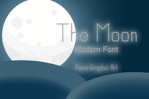 Download The Moon font | dafonttop.com