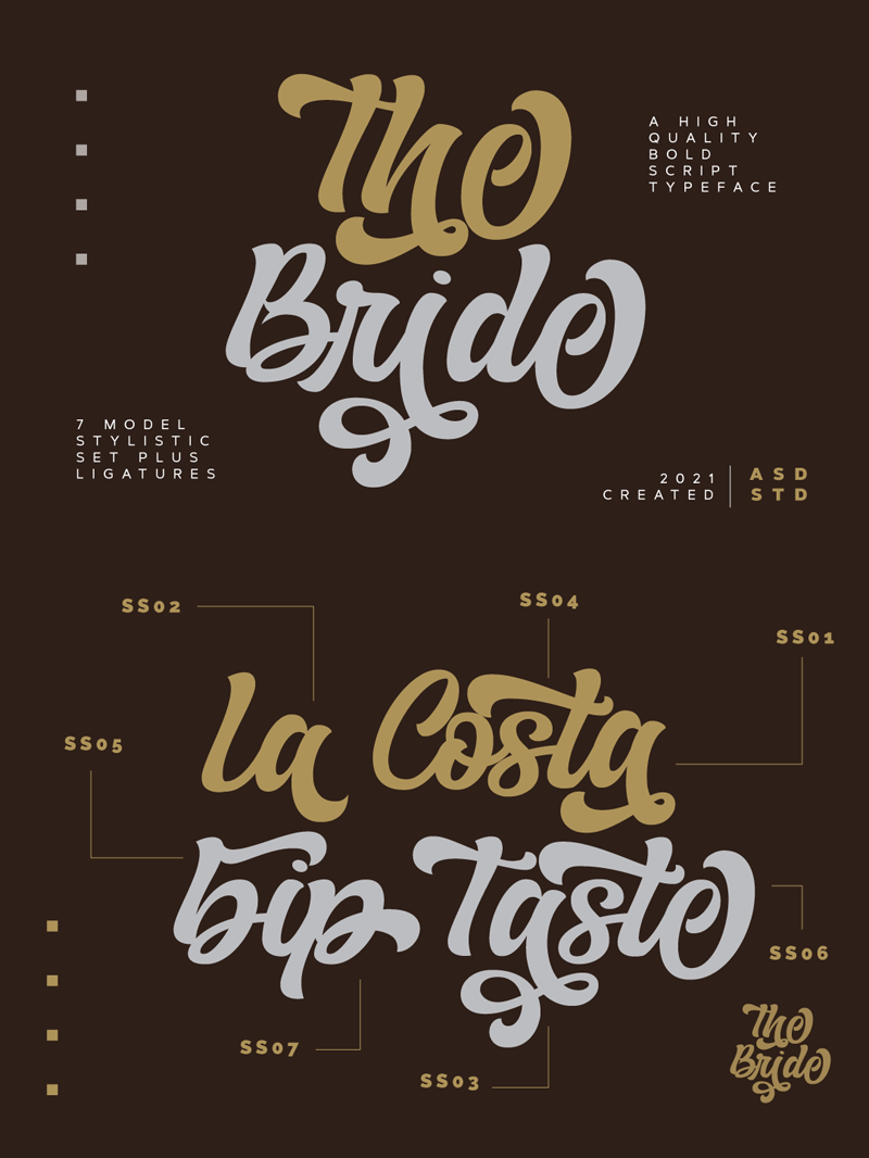 Download The Bride font | dafonttop.com