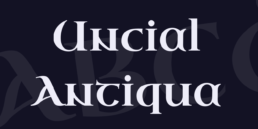 Download Uncial Antiqua font | dafonttop.com